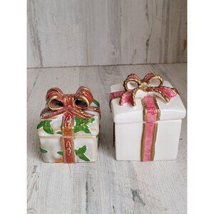 Gift box‎ trinket set home decor present xmas ceramic vintage